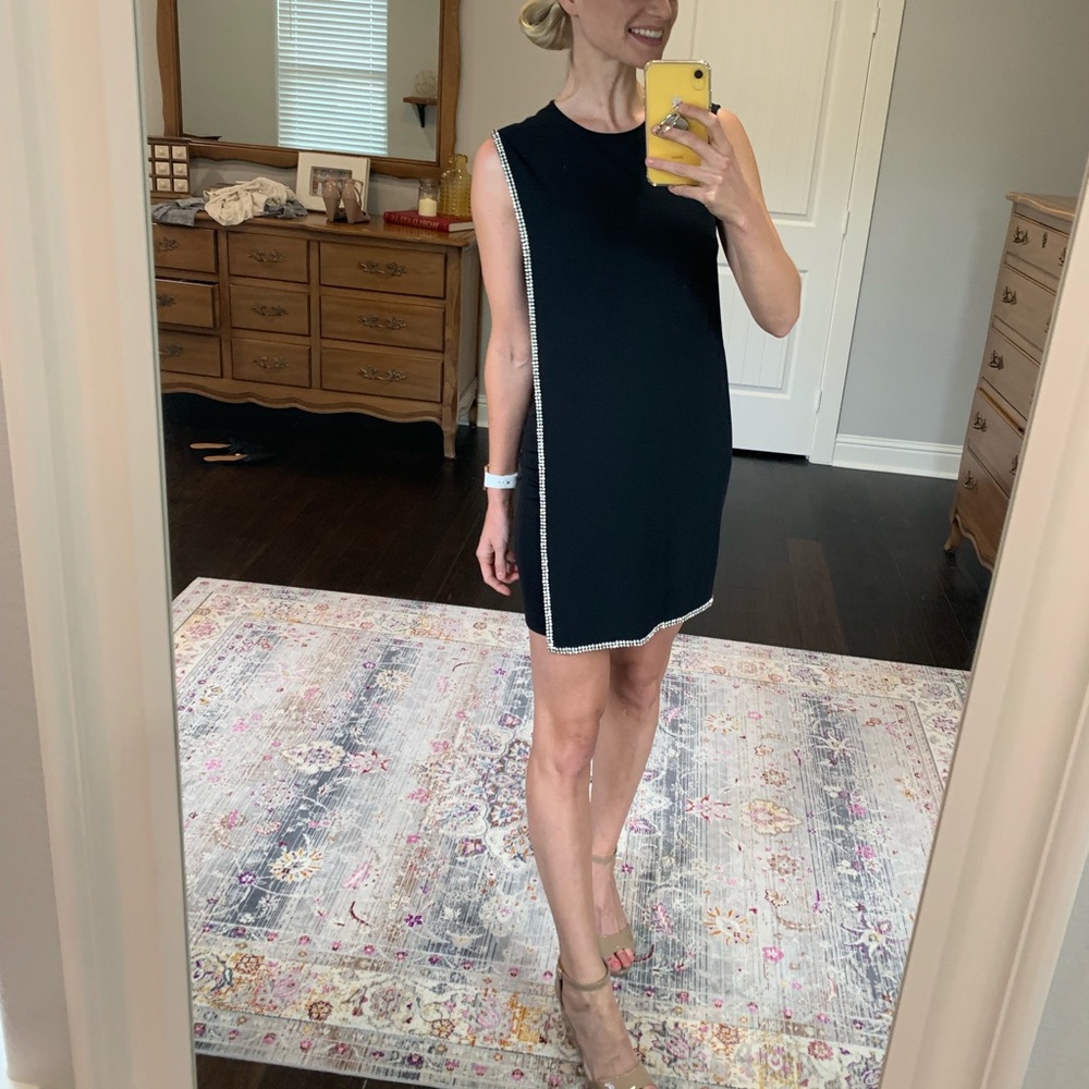 Ted baker black dress with crystals